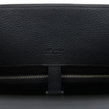 The Row Soft Margaux 12 Bag Black Calfskin Silver Hardware