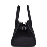 The Row Soft Margaux 10 Bag Midnight Calfskin Silver Hardware