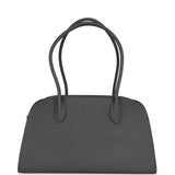 The Row Margaux Shoulder 12 Bag Timouse Grey Calfskin Silver Hardware