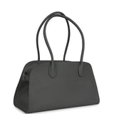 The Row Margaux Shoulder 12 Bag Timouse Grey Calfskin Silver Hardware