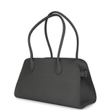 The Row Margaux Shoulder 12 Bag Timouse Grey Calfskin Silver Hardware