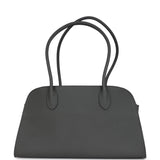 The Row Margaux Shoulder 12 Bag Timouse Grey Calfskin Silver Hardware