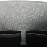 The Row Margaux Shoulder 12 Bag Timouse Grey Calfskin Silver Hardware