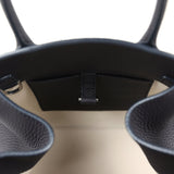 The Row Soft Margaux 10 Bag Midnight Calfskin Silver Hardware - Thumbnail View 11
