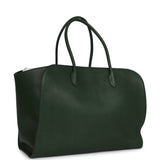 The Row Marlo Tote Bag Moss Saddle Leather Silver Hardware