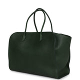 The Row Marlo Tote Bag Moss Saddle Leather Silver Hardware