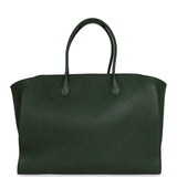 The Row Marlo Tote Bag Moss Saddle Leather Silver Hardware