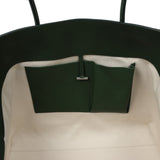 The Row Marlo Tote Bag Moss Saddle Leather Silver Hardware