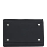 The Row Soft Margaux 10 Bag Black Calfskin Silver Hardware