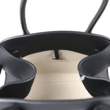 The Row Soft Margaux 10 Bag Black Calfskin Silver Hardware