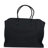 The Row Marlo 17 Tote Bag Black Calfskin Leather Silver Hardware - Thumbnail View 5