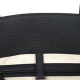 The Row Marlo 17 Tote Bag Black Calfskin Leather Silver Hardware - Thumbnail View 10