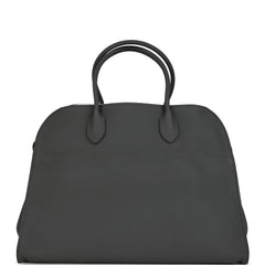 The Row Soft Margaux 15 Bag Timouse Grey Calfskin Silver Hardware
