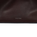 The Row Soft Margaux 10 Bag Chestnut Saddle Leather Silver Hardware