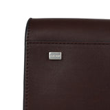 The Row Soft Margaux 10 Bag Chestnut Saddle Leather Silver Hardware