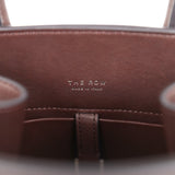 The Row Soft Margaux 10 Bag Chestnut Saddle Leather Silver Hardware