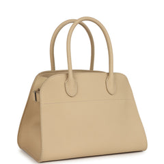 The Row Soft Margaux 10 Bag Boulder Calfskin Silver Hardware