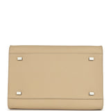 The Row Soft Margaux 10 Bag Boulder Calfskin Silver Hardware