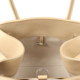 The Row Soft Margaux 10 Bag Boulder Calfskin Silver Hardware