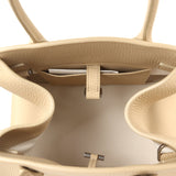 The Row Soft Margaux 10 Bag Boulder Calfskin Silver Hardware