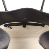 The Row Soft Margaux 15 Bag Black Saddle Gold Hardware