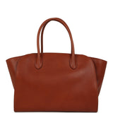 The Row Marlo 12 Tote Bag Acero Polished Saddle Silver Hardware