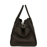 The Row Soft Margaux 15 Bag Mid Grey Calfskin Silver Hardware