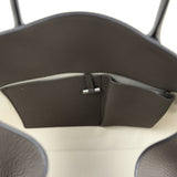 The Row Soft Margaux 15 Bag Mid Grey Calfskin Silver Hardware