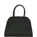 The Row Soft Margaux 10 Bag Dark Pine Calfskin Silver Hardware