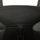 The Row Soft Margaux 10 Bag Dark Pine Calfskin Silver Hardware