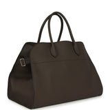 The Row Soft Margaux 15 Bag Mid Grey Calfskin Silver Hardware - Thumbnail View 2