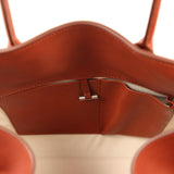 The Row Soft Margaux 15 Acero Leather Silver Hardware