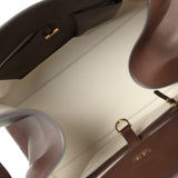 The Row Soft Margaux 15 Deep Brown Saddle Leather Gold Hardware