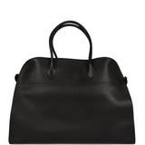 Pre-owned The Row Soft Margaux 17 Bag Black Saddle Gold Hardware