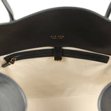 Pre-owned The Row Soft Margaux 17 Bag Black Saddle Gold Hardware