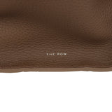 The Row Marlo 12 Tote Bag Dark Olive Calfskin Silver Hardware