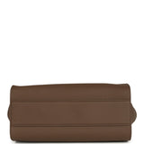 The Row Marlo 12 Tote Bag Dark Olive Calfskin Silver Hardware