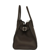 The Row Soft Margaux 12 Bag Mid Grey Calfskin Silver Hardware - Thumbnail View 3