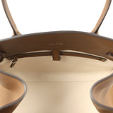 The Row Soft Margaux 12 Bag Muschio Saddle Leather Silver Hardware