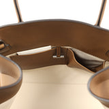 The Row Soft Margaux 12 Bag Muschio Saddle Leather Silver Hardware