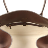The Row Soft Margaux 15 Deep Brown Saddle Leather Gold Hardware