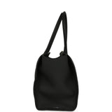 The Row Marlo 14 Tote Bag Black Calfskin Silver Hardware