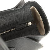 The Row Marlo 14 Tote Bag Black Calfskin Silver Hardware