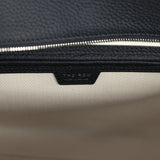 The Row Marlo 14 Tote Bag Black Calfskin Silver Hardware