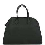 The Row Soft Margaux 15 Bag Dark Pine Calfskin Silver Hardware
