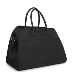 The Row Soft Margaux 15 Bag Dark Pine Calfskin Silver Hardware