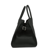 The Row Soft Margaux 15 Bag Dark Pine Calfskin Silver Hardware