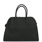 The Row Soft Margaux 15 Bag Dark Pine Calfskin Silver Hardware