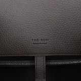 The Row Margaux Shoulder 12 Deep Brown Calfskin Silver Hardware