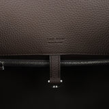 The Row Margaux Shoulder 12 Deep Brown Calfskin Silver Hardware